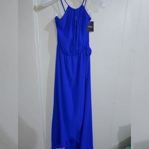 Blue flowy maxi dress